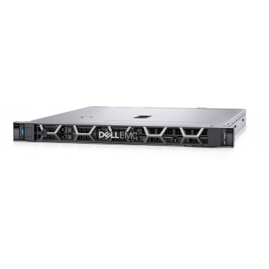 Сервер Dell PowerEdge R350 - Intel Xeon E-2388G (3.2G, 16M, 8C, 95W), 16GB DDR4, 2.4TB 10K RPM SAS ISE, iDRAC Express 15G, PERC H755, Dual 600W PSU, Broadcom 5720 Dual Port 1Gb On-Board LOM, TPM 2.0 V3, Bezel, Rails