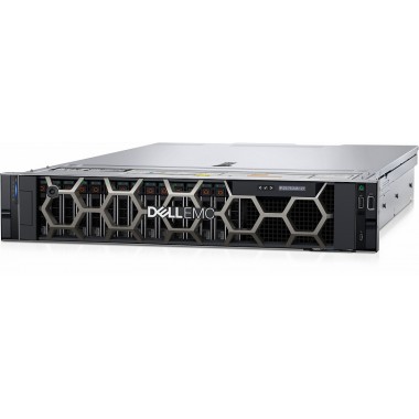 Сервер Dell PowerEdge R550 (up to 8x2.5? SAS/SATA) rack 2U / iDRAC9 Enterprise/ Rails / Bezel / 3Y WR / 2 x Intel Xeon Gold 5317 12C 150W 3.0GHz / 4 x 32GB RDIMM, 3200MT/s, Dual Rank, 16Gb BASE x8 / 5 x 3.84TB SSD Crucial Micron 5300PRO SATA / 1 x PERC H7